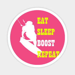 Kitesurfer Life Eat Sleep Boost Repeat Retro Style Magnet